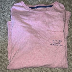 Vineyard vines salmon cotton long sleeve t shirt